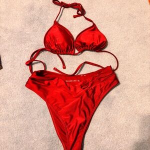 Abercrombie & Fitch Deep Red Bikini Set